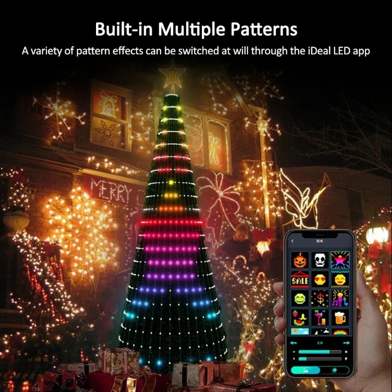 ไฟประดับยอดต้นคริสต์มาส RGB อั - Star Tree Topper บทวิจารณ์และราคา