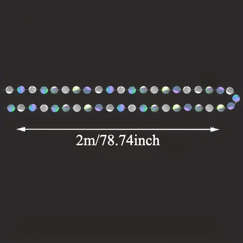 1 PC Shimmering Iridescent Cir - Tinsel Garland Decoration บทวิจารณ์และราคา
