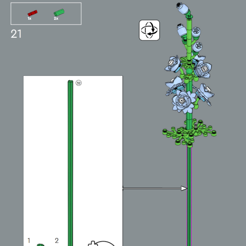 ชุดตัวต่อ Lush Bouquet Buildin - Lego Set Technic บทวิจารณ์และราคา